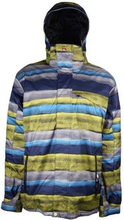 Kurtka męska QUIKSILVER LAST MISSION ALLOVER szary/niebieski