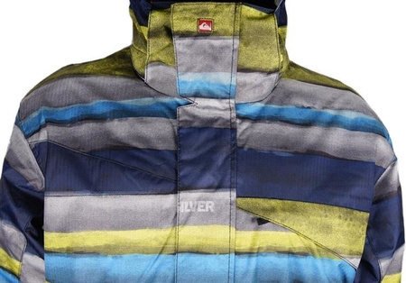 Kurtka męska QUIKSILVER LAST MISSION ALLOVER szary/niebieski