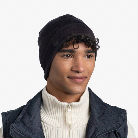 Czapka BUFF Merino Heavyweight SOLID BLACK