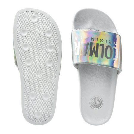 Klapki damskie COLMAR SLIPPER LUX white/silver