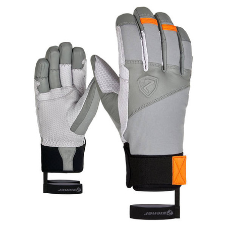 RĘKAWICE ZIENER MOUNTAINEERING GAVANUS AS BLK/ORG