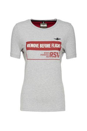 T-shirt damski AERONAUTICA MILITARE GRIGIO MELANGE