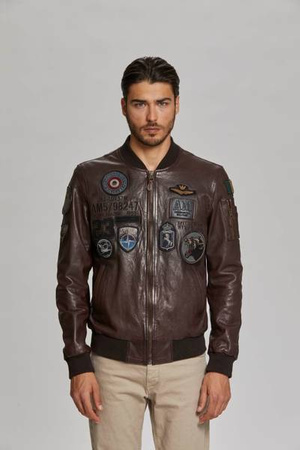 KURTKA SKÓRA MĘSKA AERONAUTICA MILITARE