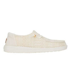 BUTY DAMSKIE HEY DUDE WENDY CROCHET LACE WHITE/GOL