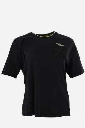 T-SHIRT DAMSKI AERONAUTICA MILITARE CZARNY