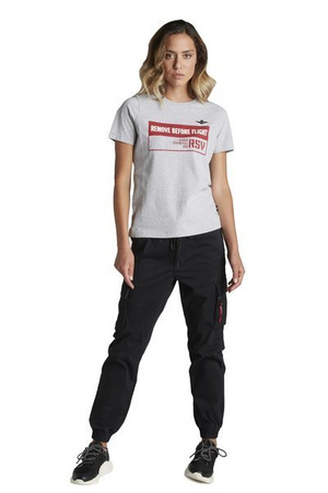 T-shirt damski AERONAUTICA MILITARE GRIGIO MELANGE