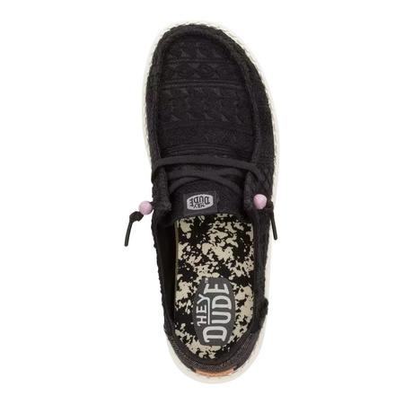 BUTY DAMSKIE HEY DUDE WENDY CROCHET LACE BLACK