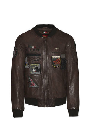 KURTKA SKÓRA MĘSKA AERONAUTICA MILITARE DI MARO