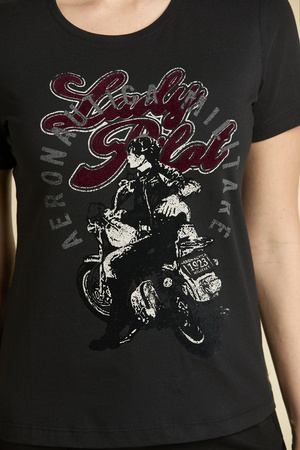 T-SHIRT DAMSKI AERONAUTICA MILITARE