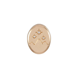 PRZYPINKA CROCS gold celestial mountain