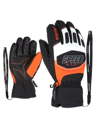 RĘKAWICE NARCIARSKIE JUNIOR ZIENER LEEDIM ORANGE