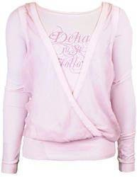 Koszulka damska z długim rękawem DEHA różowy