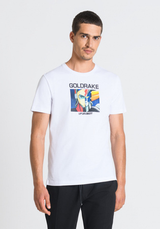 T-SHIRT MĘSKI ANTONY MORATO SLIM FIT BIAŁY
