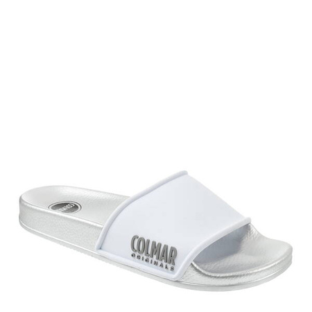 Klapki damskie COLMAR Slipper Plain white/silver