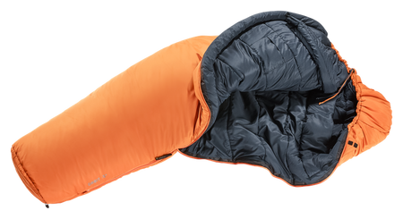 ŚPIWÓR DEUTER ORBIT -5 REGZIP LEFT mandarine-ink