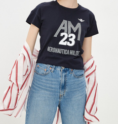 T-SHIRT DAMSKI AERONAUTICA MILITARE BLU NAVY