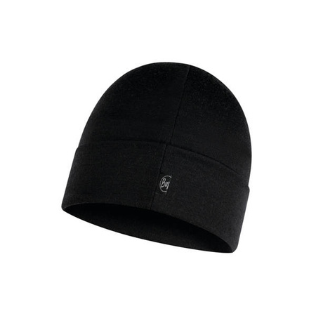 Czapka BUFF Merino Heavyweight SOLID BLACK