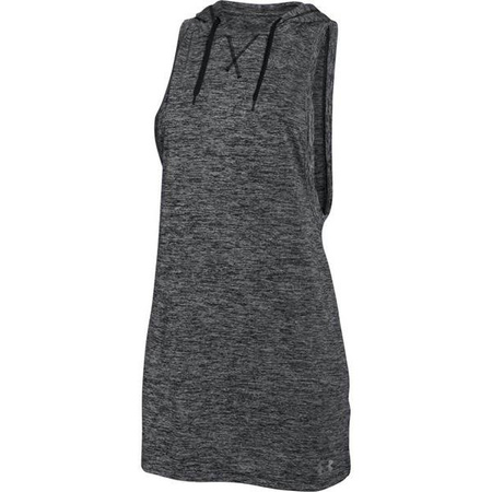 Koszulka damska TECH HOODED TUNIK TWIST czarny m.