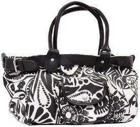 Torebka damska UP AND DOWN ciemny szary/kremowy