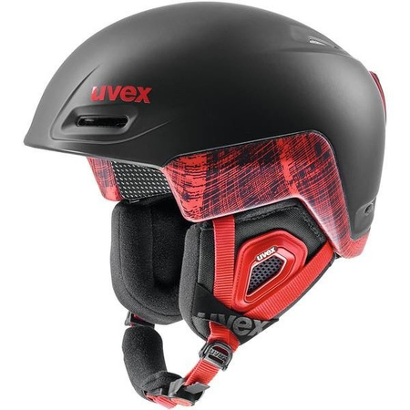 Kask narciarski UVEX JIMM OCTO+ black-red mat