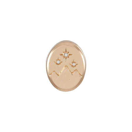 PRZYPINKA CROCS gold celestial mountain