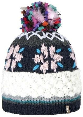 Czapka BARTS Molde Beanie czarny/kremowy/różowy