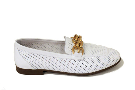 MOKASYNY DAMSKIE VENEZIA ROV WHITE