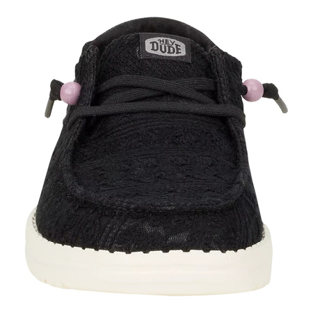 BUTY DAMSKIE HEY DUDE WENDY CROCHET LACE BLACK