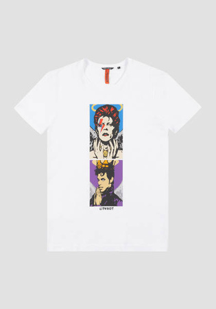 T-SHIRT MĘSKI ANTONY MORATO SLIM FIT BIAŁY