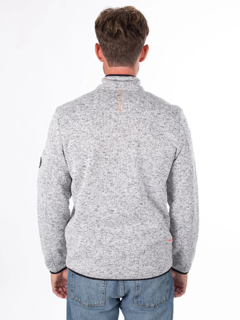 BLUZA MĘSKA AULP NAVOY MEN MELANGED KNIT JACKET