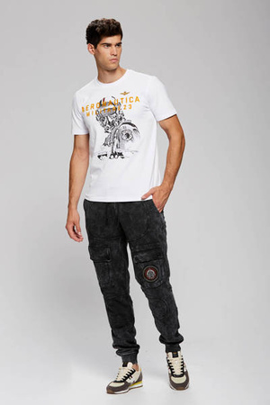 SPODNIE MĘSKIE AERONAUTICA MILITARE CZARNY