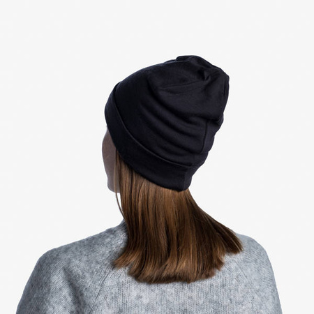 Czapka BUFF Merino Heavyweight SOLID BLACK