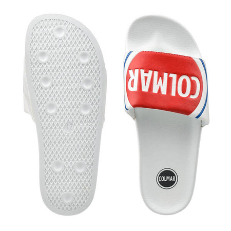 Klapki męskie COLMAR Slipper Logo white