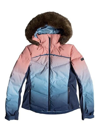 Kurtka damska ROXY SNOWSTORM łososiowy/denimowy