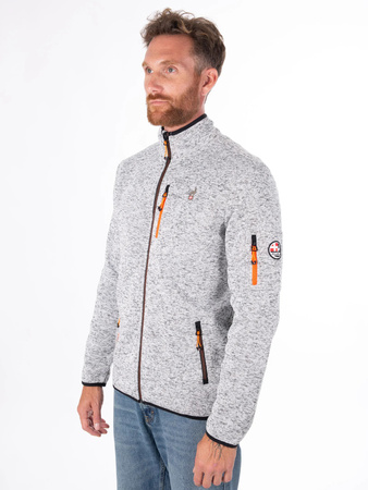 BLUZA MĘSKA AULP NAVOY MEN MELANGED KNIT JACKET