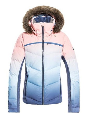 Kurtka damska ROXY SNOWSTORM łososiowy/denimowy