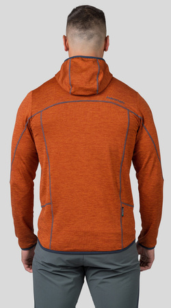 Bluza męska HANNAH DAMAR HOODY burnt orange mel