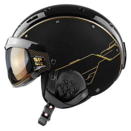 KASK NARCIARKI CASCO SP-6 CIRCUIT GOLD BLACK