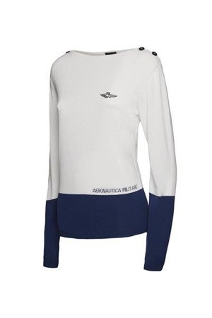 Sweter damski AERONAUTICA MILITARY ghiaccio/blu